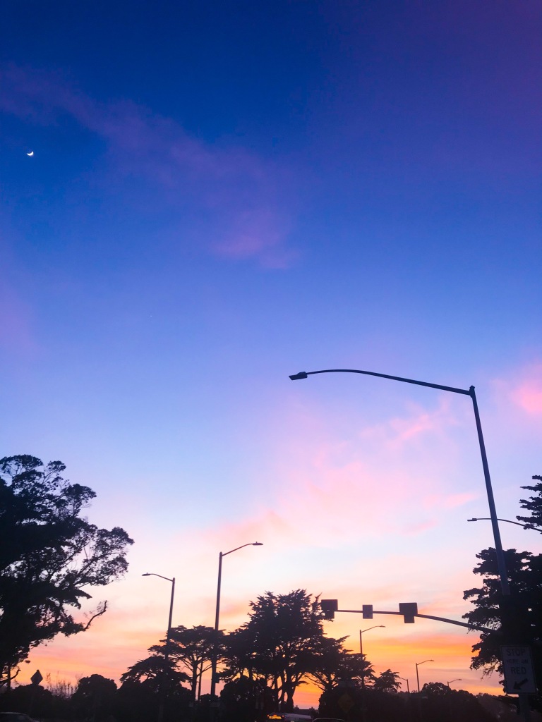 pink San Francisco sunsets 2020